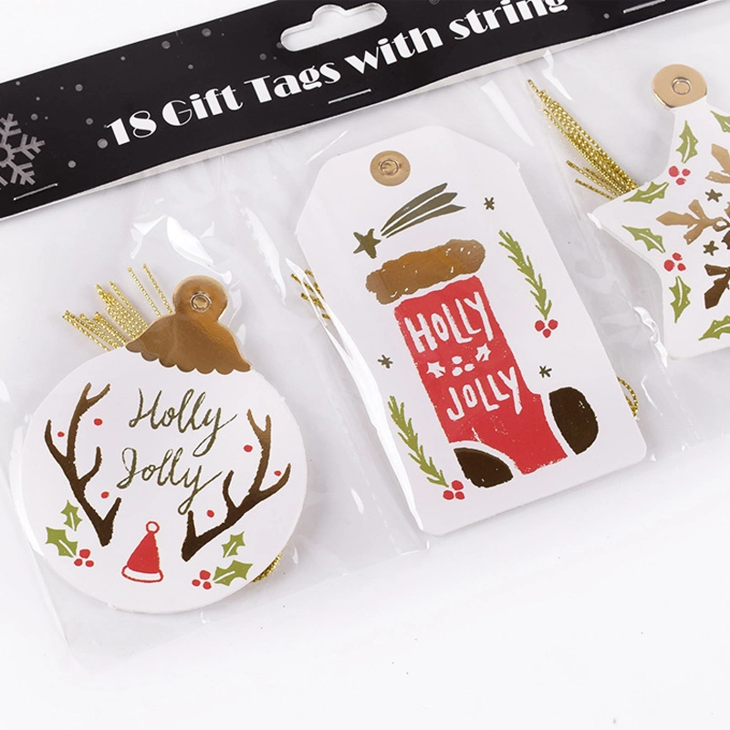 Custom Hang Tags Hangtag Papel veste OEM Tag para árvore de Natal de decoração