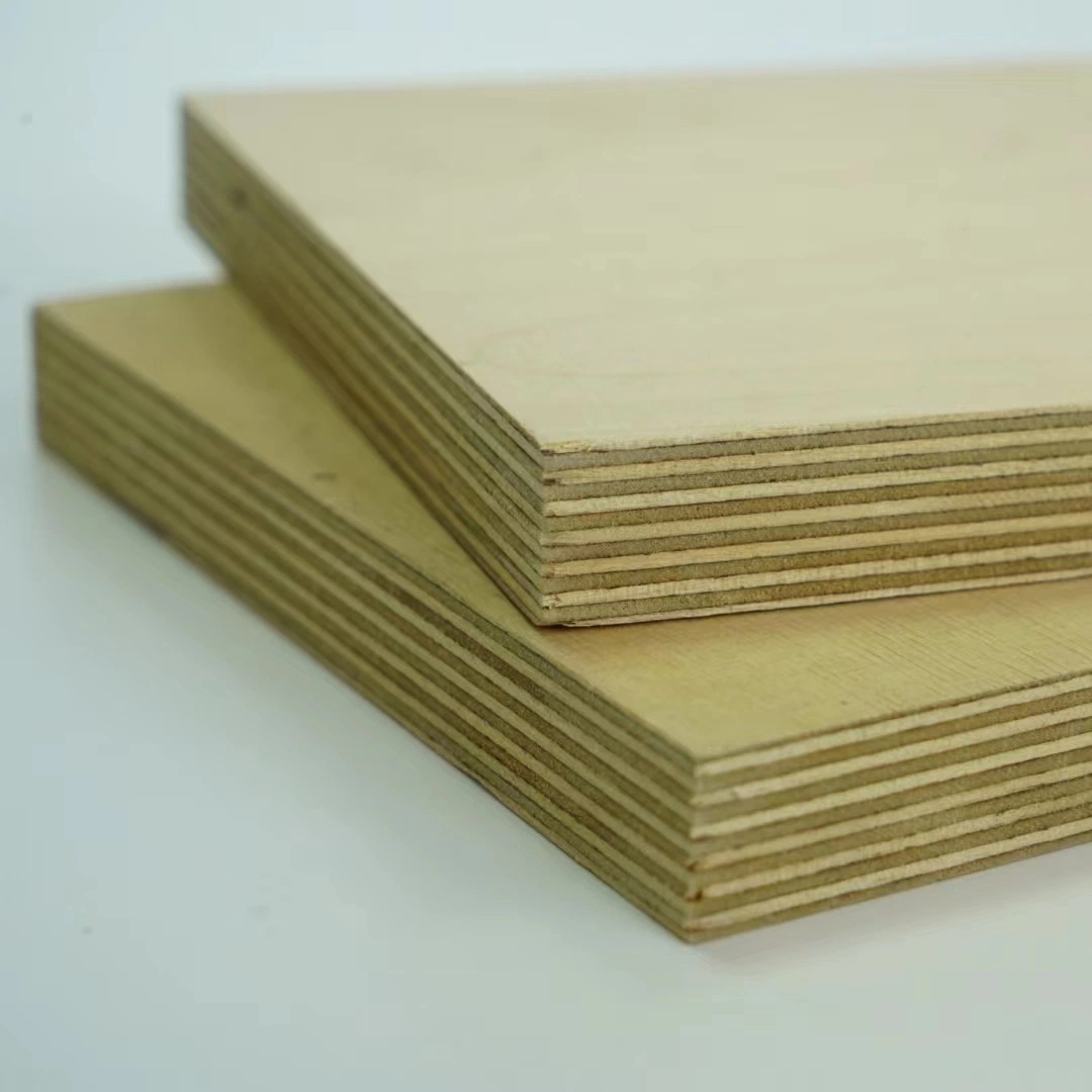 China Factory Wholesale Plywood Prices Timber Carbp2/CE 16/18mm E1 Glue/Laminated Furniture Commercial Plywood with Poplar Core/Okoume/Pine/Birch Face/Back