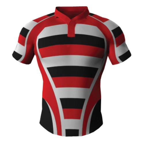 Rugby Jersey camiseta com algarismos de impressão por sublimação térmica