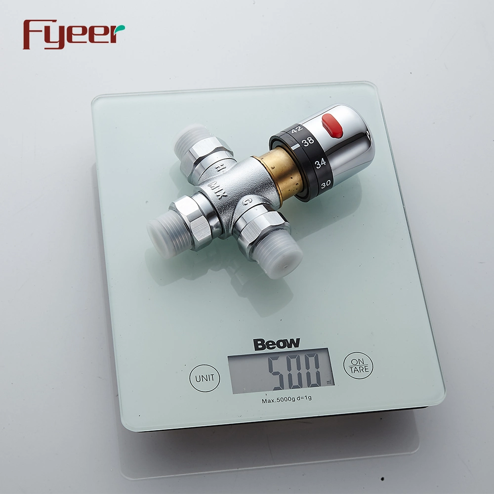 Fyeer Dn15 Dn20 Temperature Control Brass Thermostatic Mixing Valve