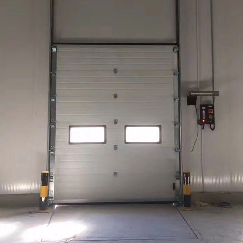 La puerta de elevación eléctrica vertical del viento la resistencia de aislamiento térmico de puerta corrediza automática Taller de la fábrica de control remoto