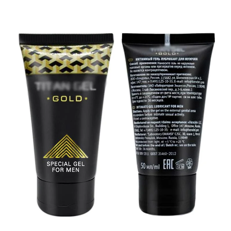 Private Label Titan Gel Gold melhor sexo pênis alargamento gel Para os homens