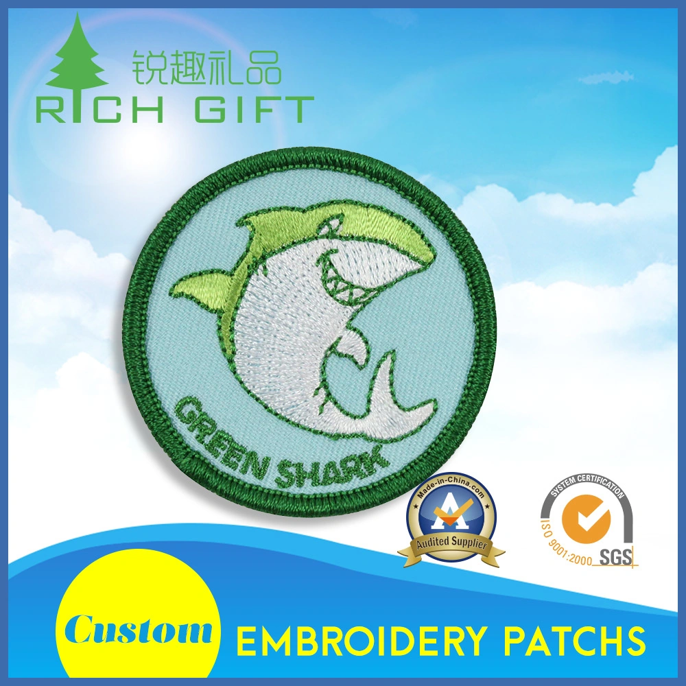 Free Sample Custom Logo Character Ford Mustang Pig Lion Crocodile Embroidered Badge Laser Cut Small Kid Emoji Black Embroidery Patch for College School Unim