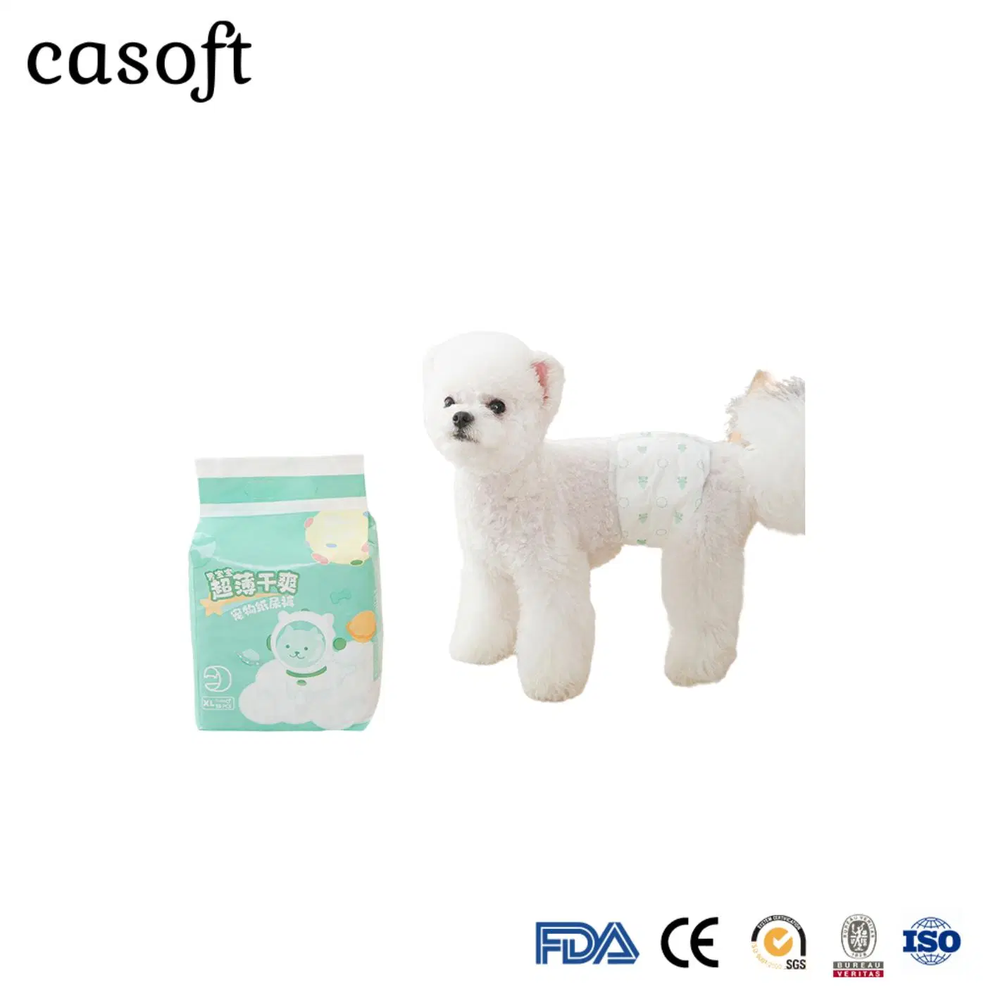 Amazon Hot Sell mascota fisiológico pantalones Gran Perro macho menstrual Pañal papel de tocador Corea Japón