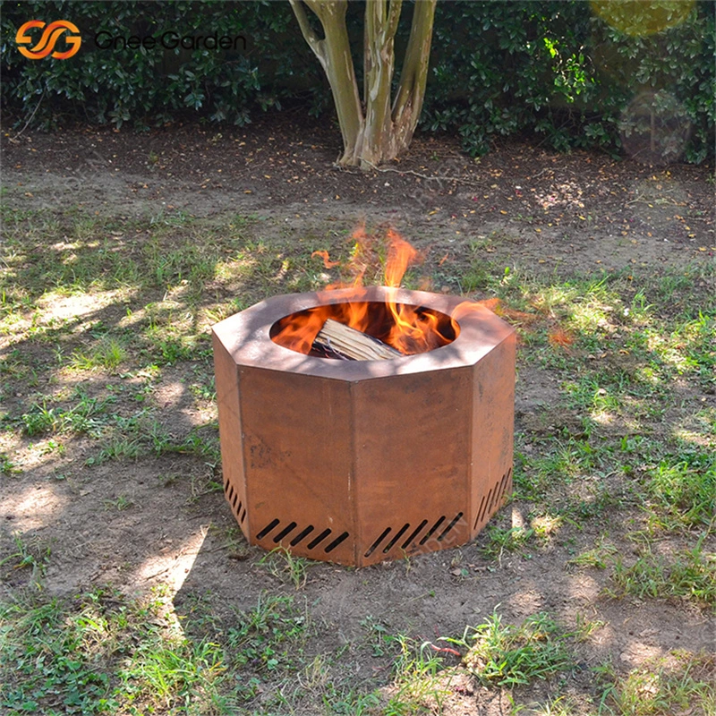 Prix d'usine Corten Steel Fire Pit avec Woodbuning