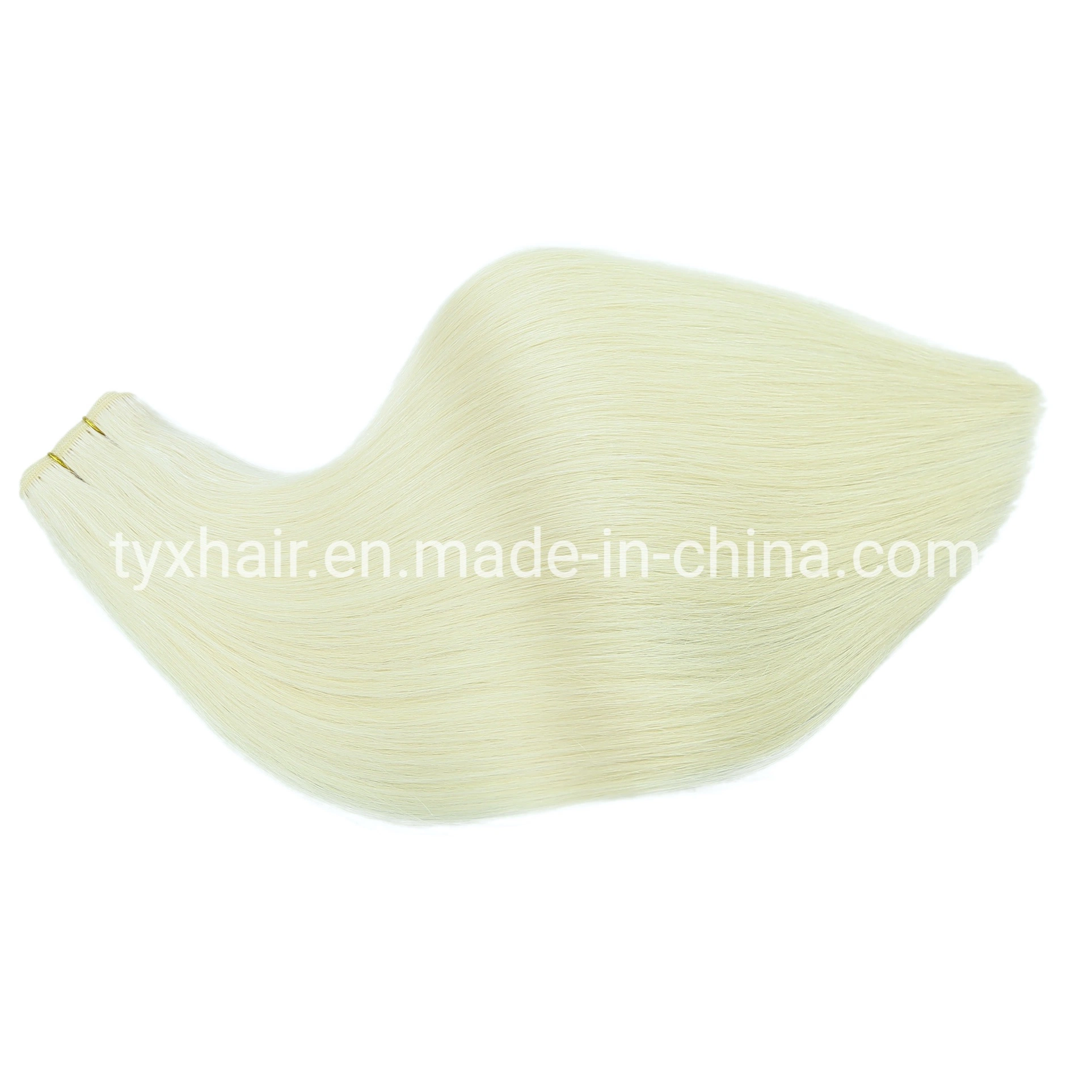 Costura en blonde Hair Extension 100 gramos el Cabello Remy señala doble paquete paquete de cabello trama