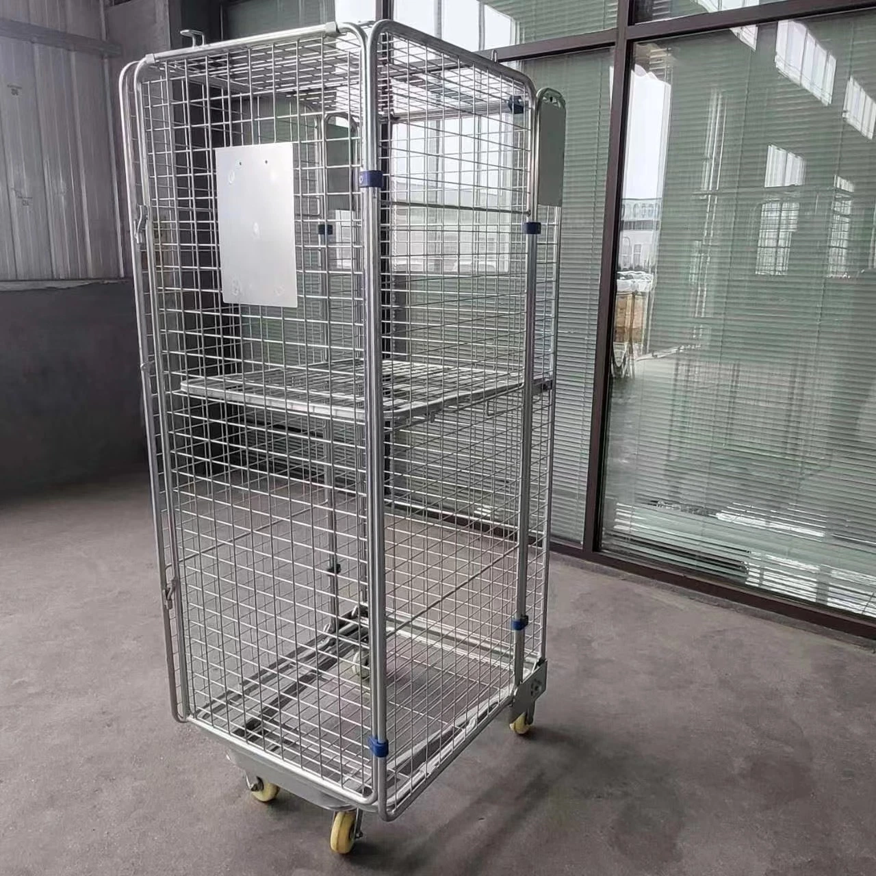 Customized Durable Industrial Metal Roll Container Cage for Cargo Storage Transportation