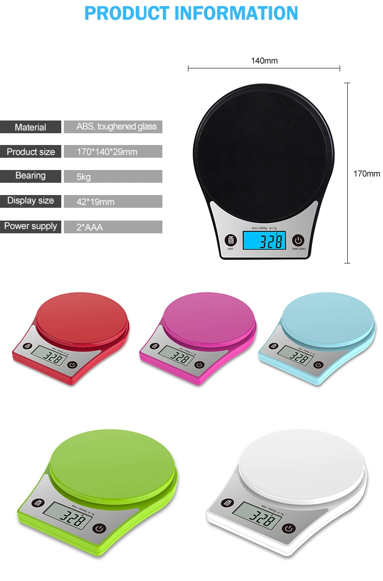 Full ABS Plastic Material Digital Kitchen Scale