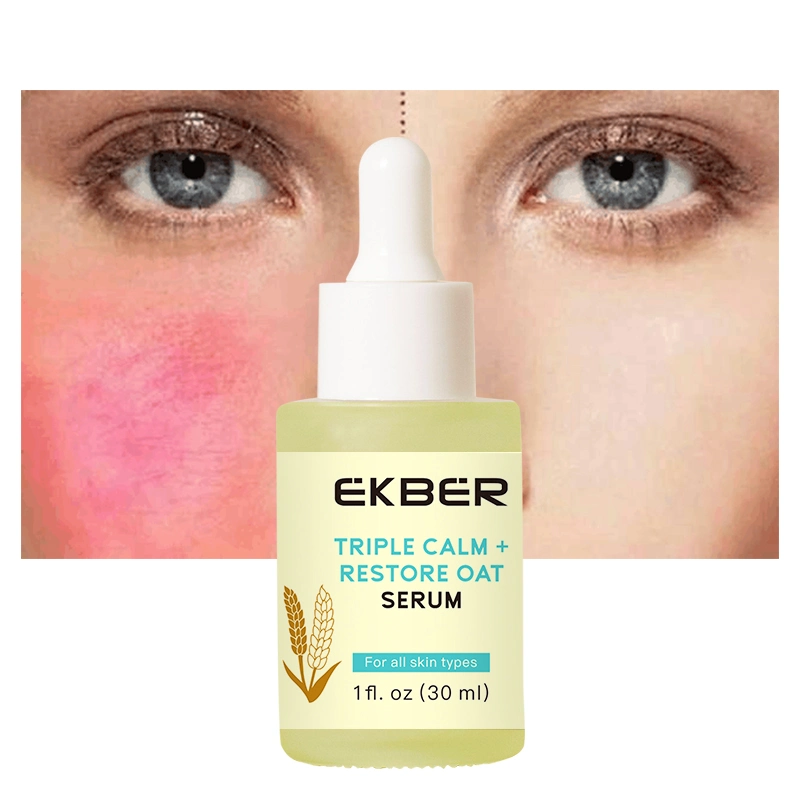 Amazon Hot Sale Ekber Bio Dreifach ruhig und beruhigen Hafer Repair Face Serum Anti Aging Glatte Hautpflege Gesichts-Serum 30ml