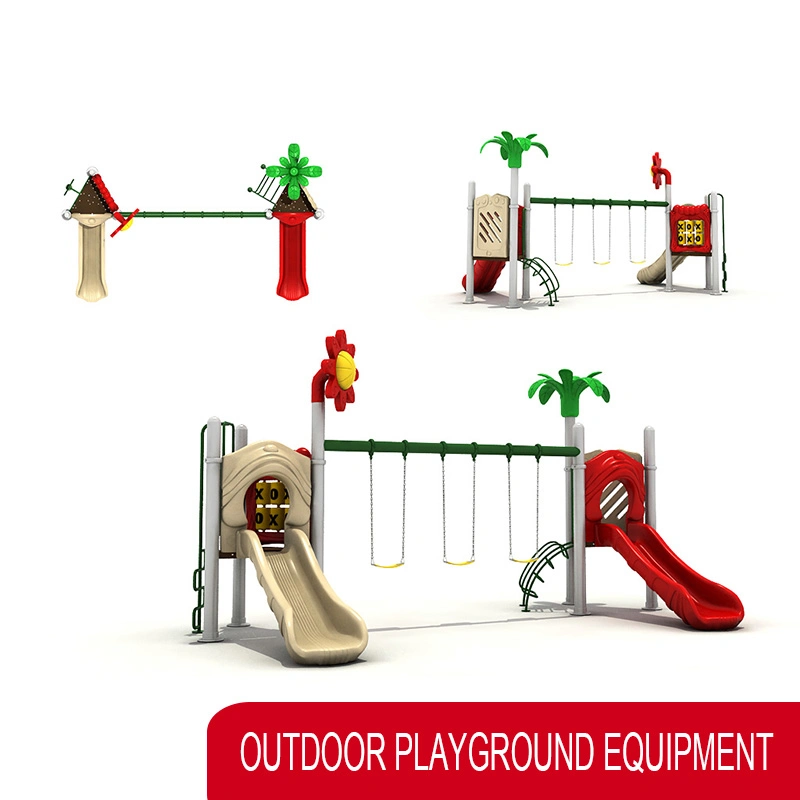 Colorful Plastic Commercial Outdoor Slide Part Playground