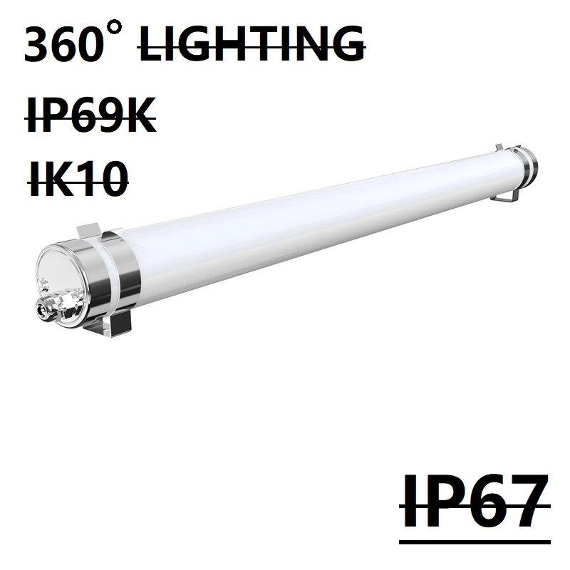 Original Factory High quality/High cost performance High Power Microwave Radar Motion Sensor IP69K IP67 Ik10 LED Tri-Proof Batten Linear Flood Light