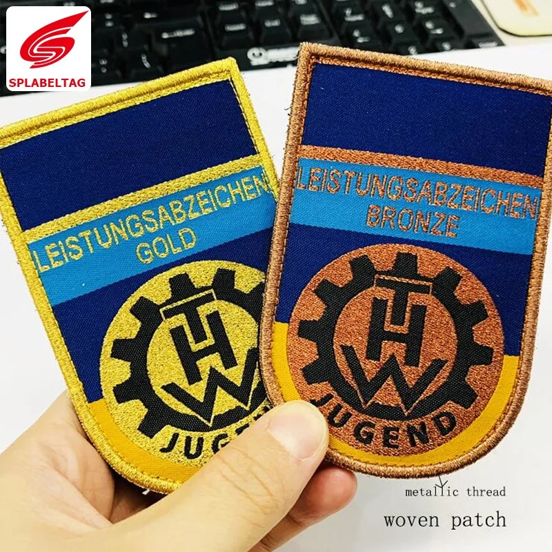 Low Price Custom Velcro Back Polyester Woven Patch