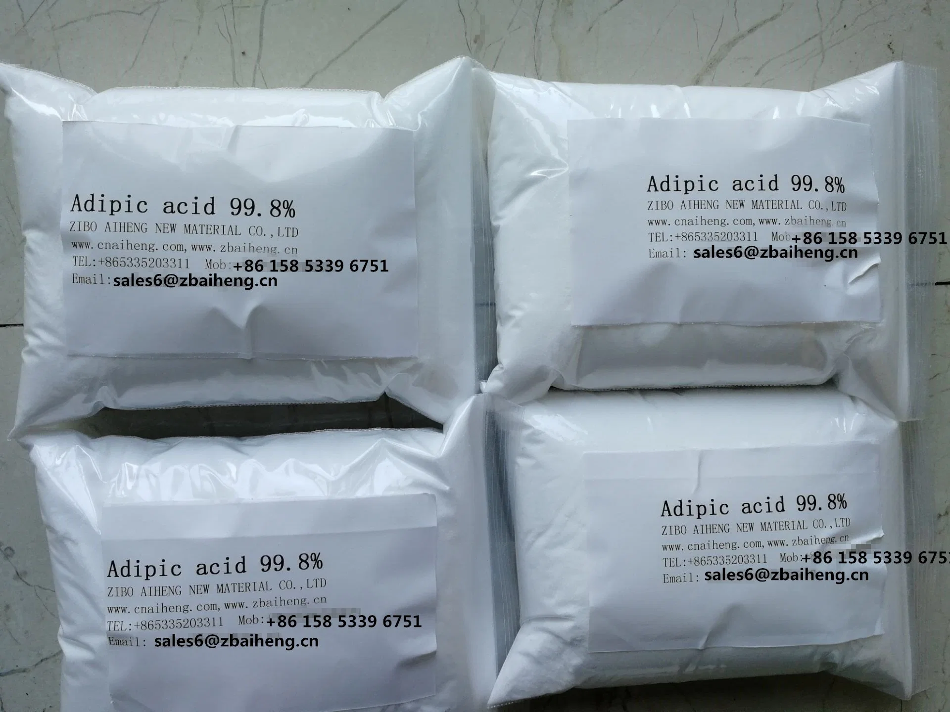 Large Quantity Industrial Grade Hot Sales Organic Chemical Materials 99.8% Adipic Acid