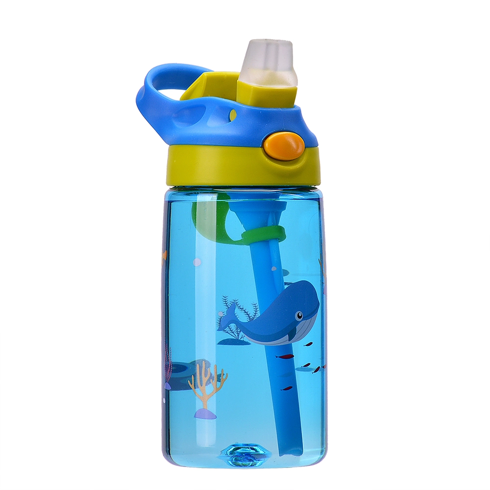 Mode Kunststoff Wasserflasche mit Stroh und Lagerung 22oz 2 In 1 Snack Wasserflasche