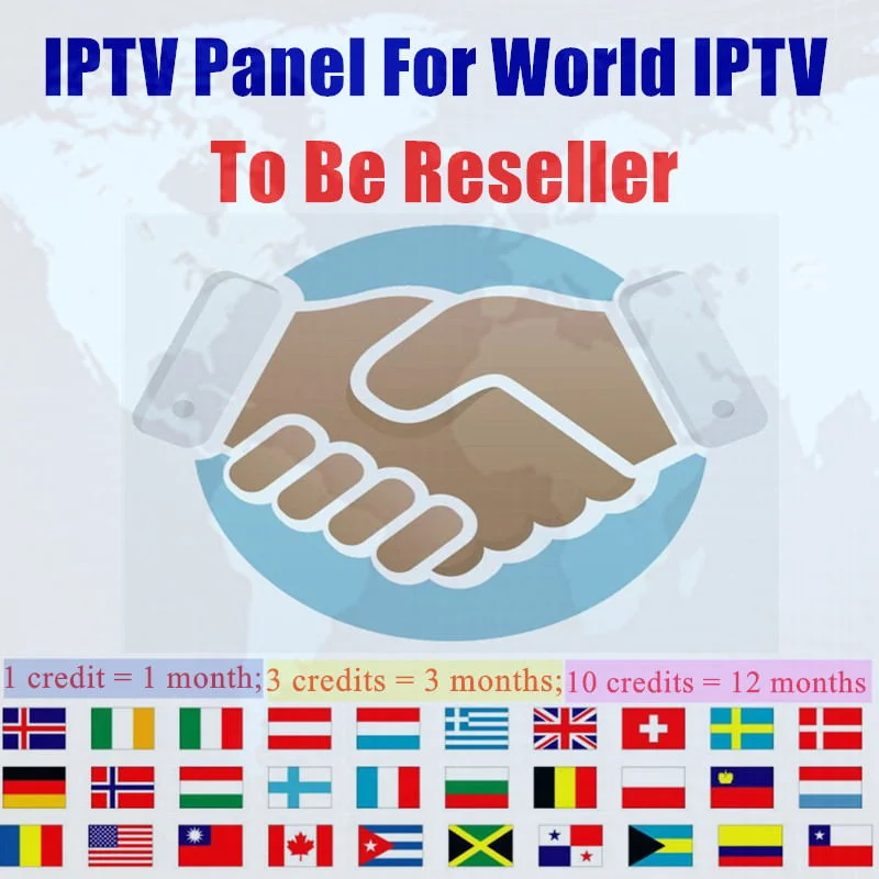 Italienische IPTV-Kanäle bieten Reseller-Panel mit Credits Streaming Italien TV VOD-Serie Filme IPTV Smarters pro Abonnements 1year