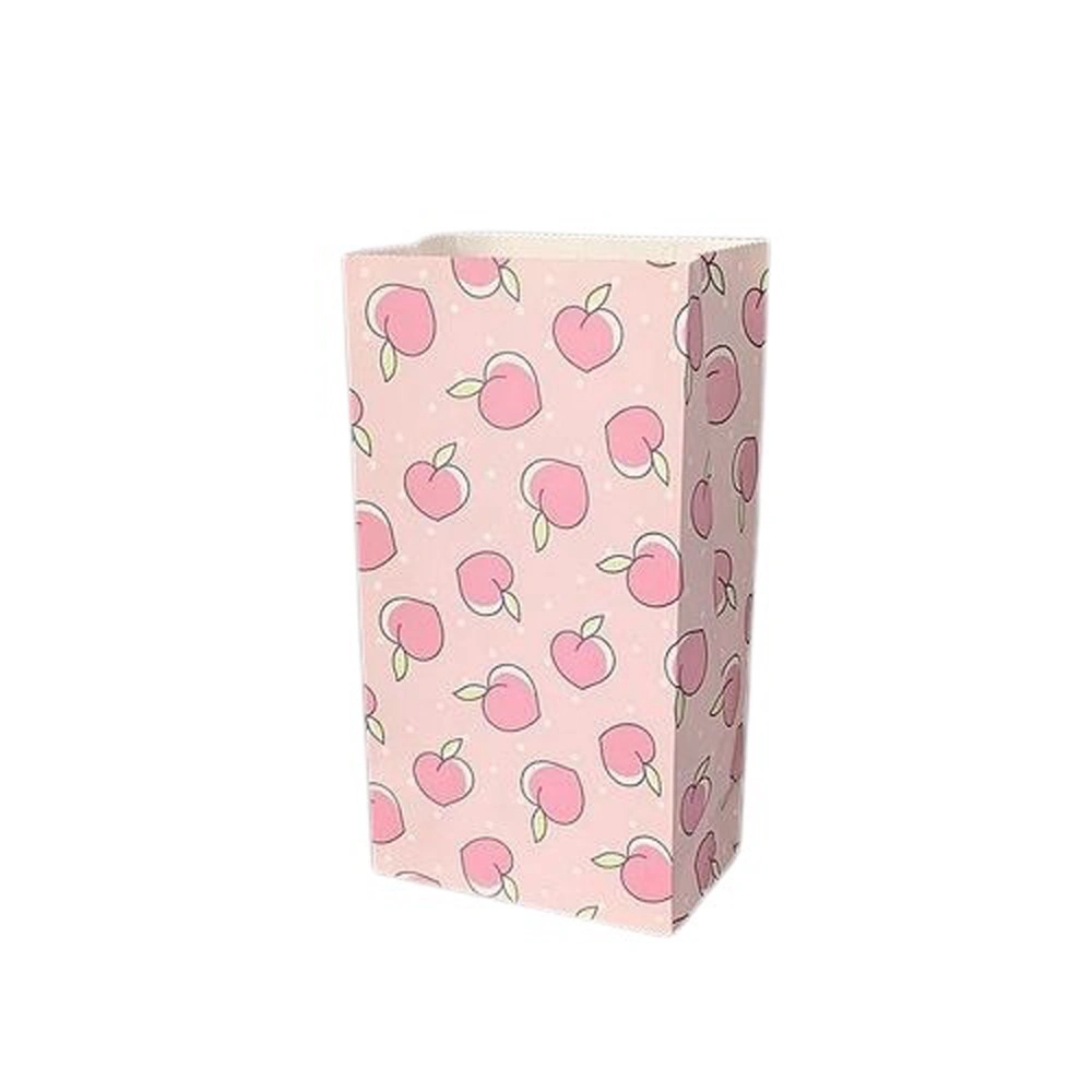 Bolsa de papel Bolsa de pie Color Polka DOT Fruit pequeño cosmético Bolsa de papel Regalo personalizado Bolsa de papel Bolsa de merienda Mayoristas