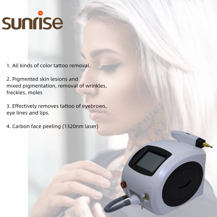 Sunrise Desktop ND YAG Laser Carbon Peeling Skin Care High Quality Q Switch ND YAG Laser Tattoo Removal