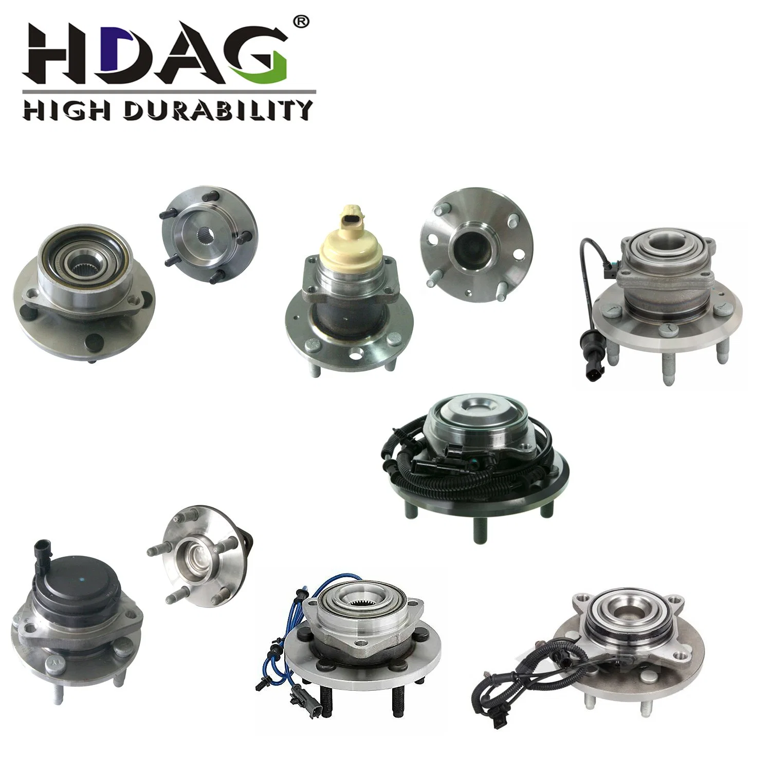 Hdag Auto Wheel Hub Bearing Assembly for Ford Jeep Chrysler Dodge Chevrolet Gmc Pontiac Buick Cadillac RAM Grand Caravan Durango Dakota Journey Challenger 300c