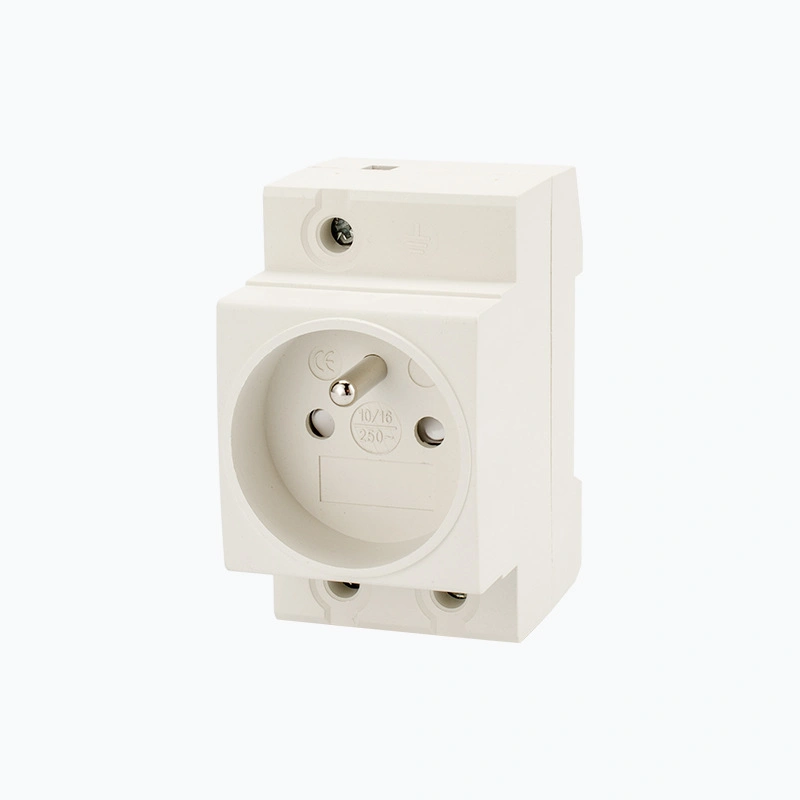 Modular Socket Germany Type DIN Rail Socket Outlet