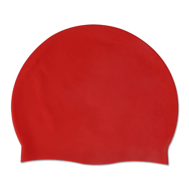 Silicone Swim Pool Hat Elastic Swimming Bath Caps Ear Hair Protection Waterproof Solid Color Swimming Accessories