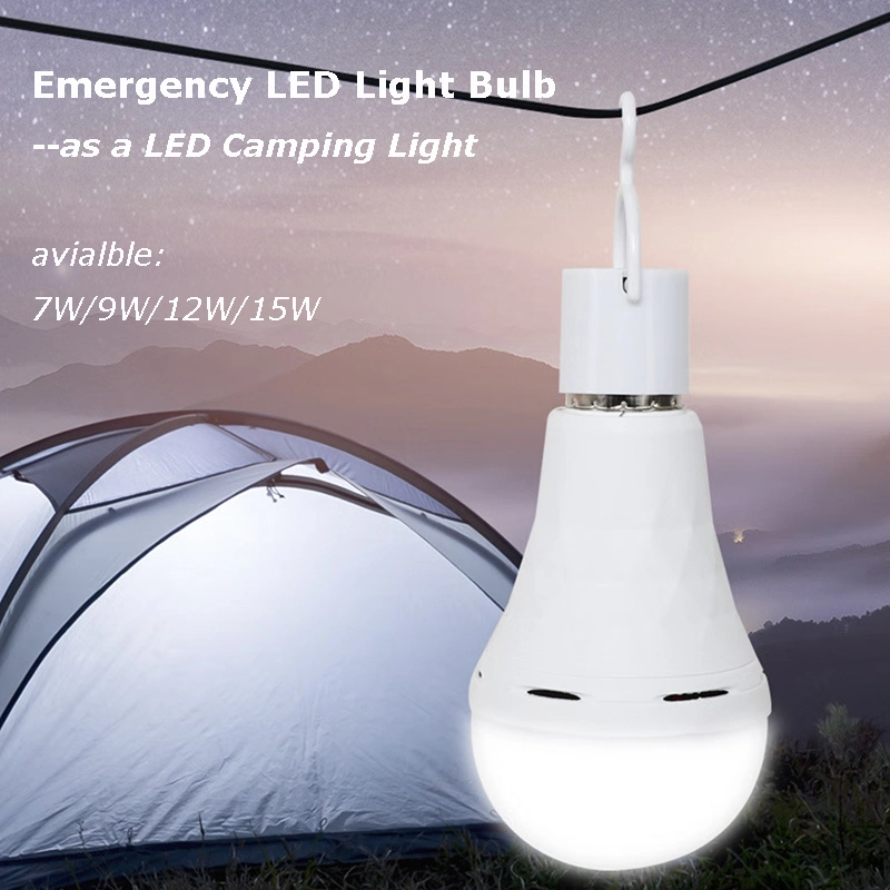 LED Emergency Light Bulb 12W for Power Failure or Camping