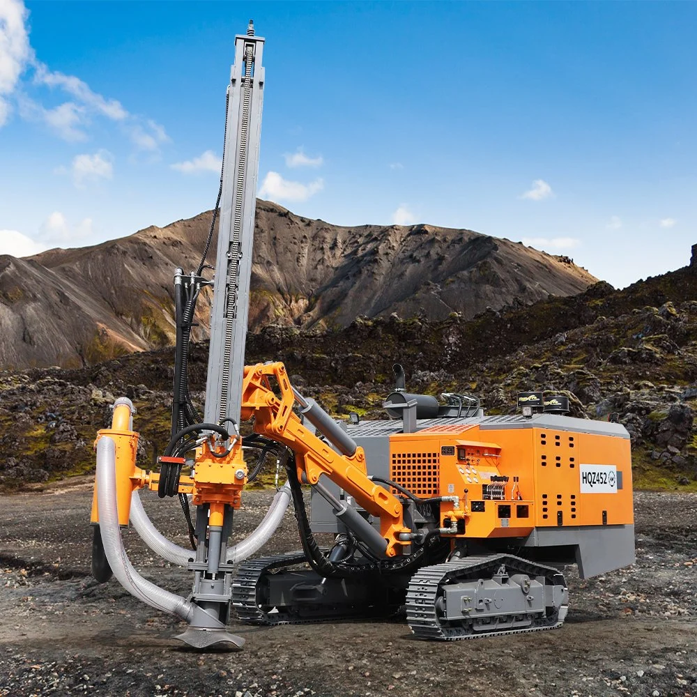 30m Deep Borehole DTH Drill Rig Machine in Quarry