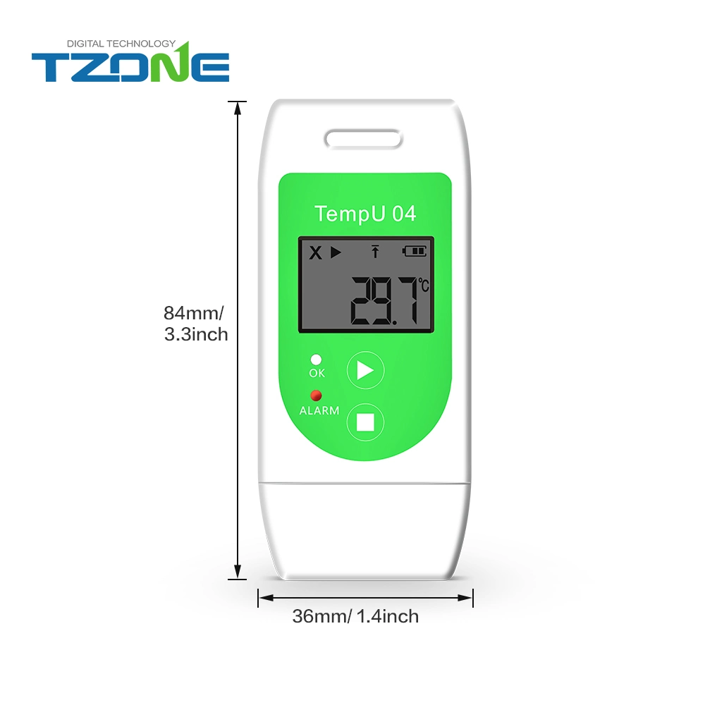 Tzone Digital Tempu 04 32000 Readings Temp Loggers Reusable Cold Chain Temperature Recorder