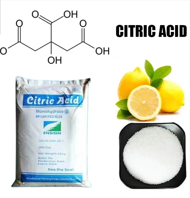 Lebensmittelzusatzstoffe Chemische Qualität 25kg Beutel CAS 77-92-9 Zitronensäure Mono