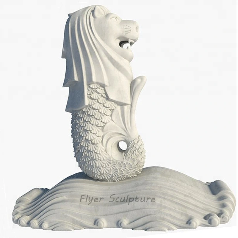 Hand Carved Outdoor Garden Decoration Natural Large Life Size Chinese Dragon Sculpture Marble