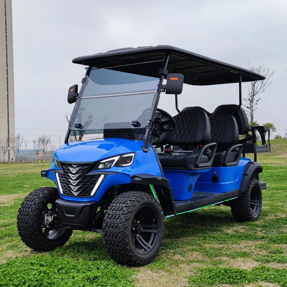 2023 New Model 6 Seats 72V 7.5kw Lithium Battery Electric Lifted off Road Golf Cart