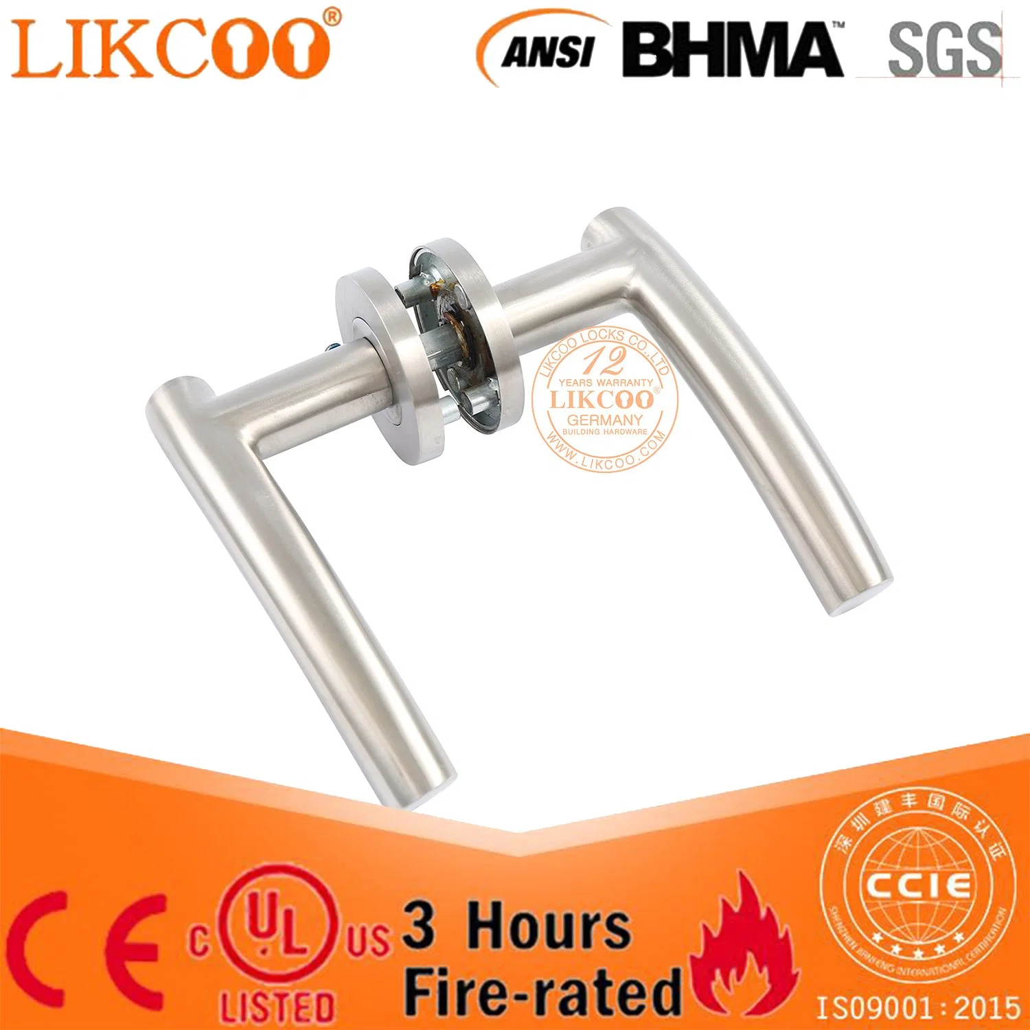 Stainless Steel Lever Casting Handle for Doors