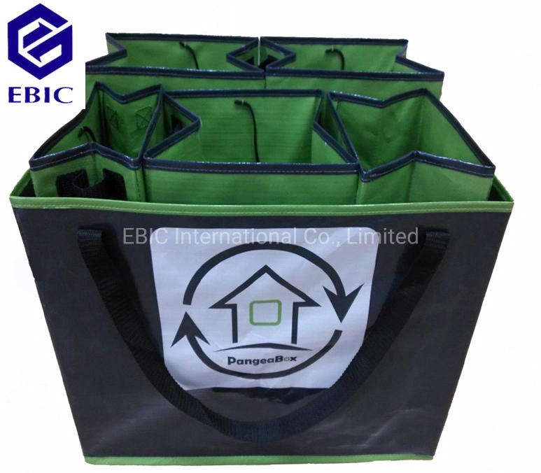 Recogida reciclada personalizada a prueba de humedad Medio ambiente basura Sorting Bag Rebox Caja verde