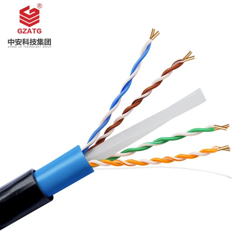 CAT6 cable LAN Cable de red de fabricación China interiores o exteriores