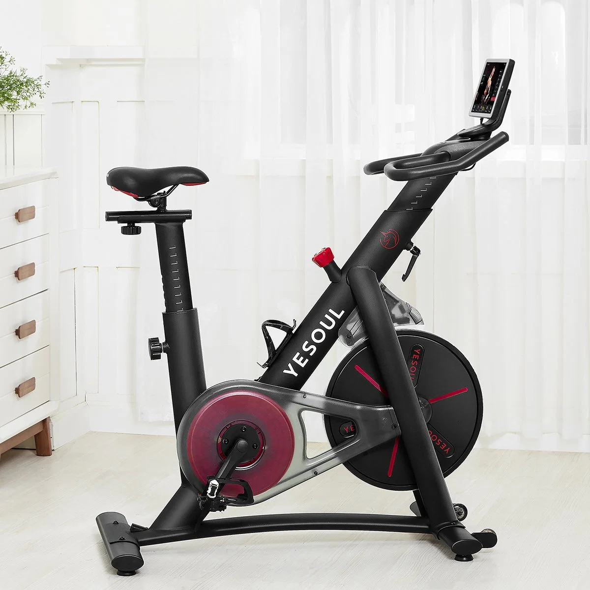 Smart Exercise Bike for Home Commercial with Virtual Screen Exercise Fitness Equipment