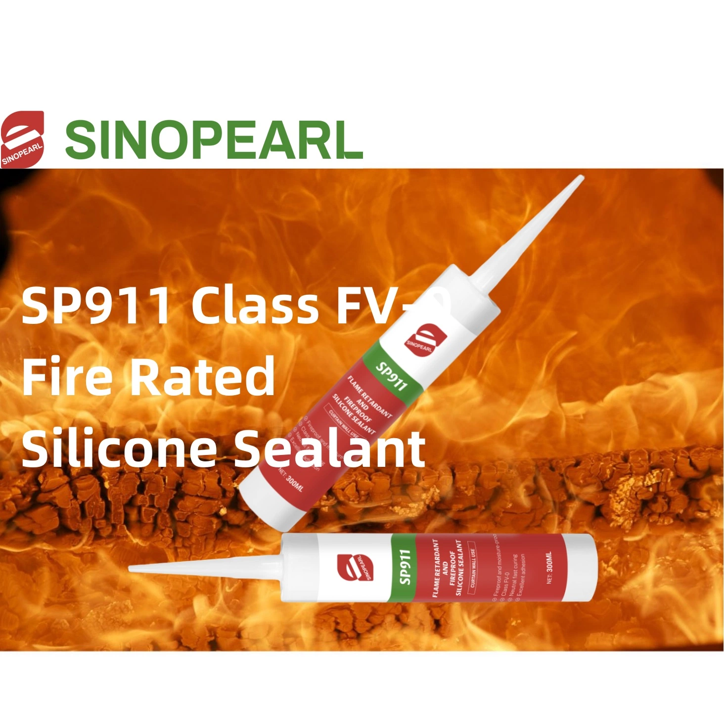 Sp911 Silicone Sealant Drying Fast and Strong Adhesive Fire Resistant Fireproof Silicone Sealant Window Glue