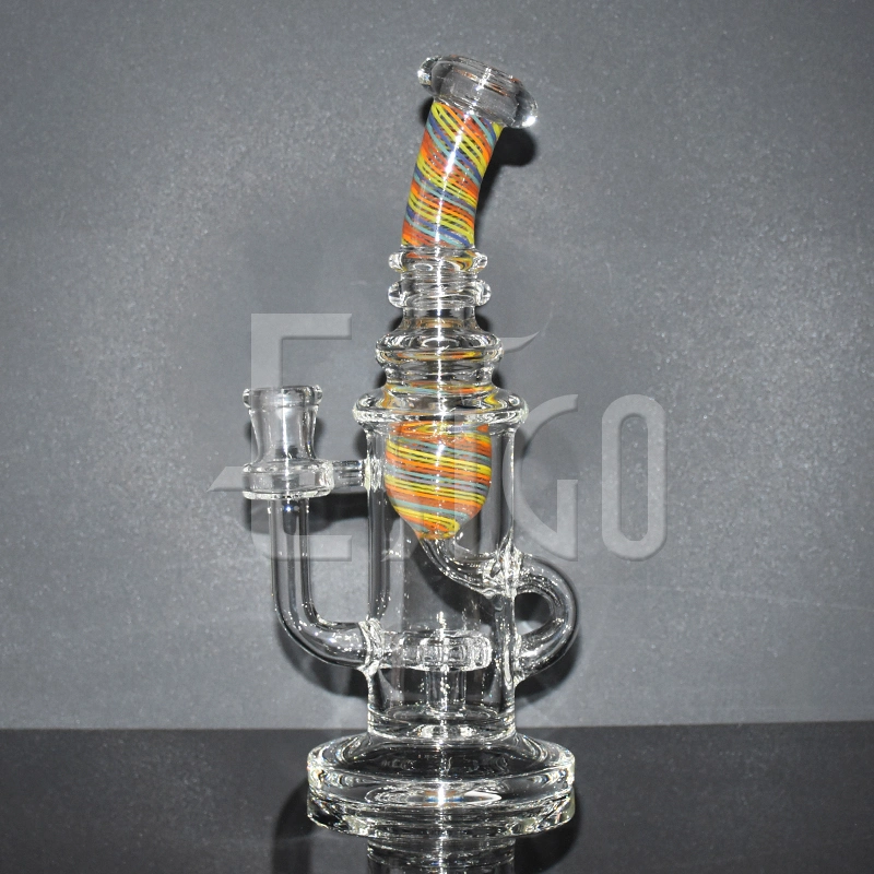 Esigo Heady Tabacco Colorful Recyclers Glass Oil DAB Rig