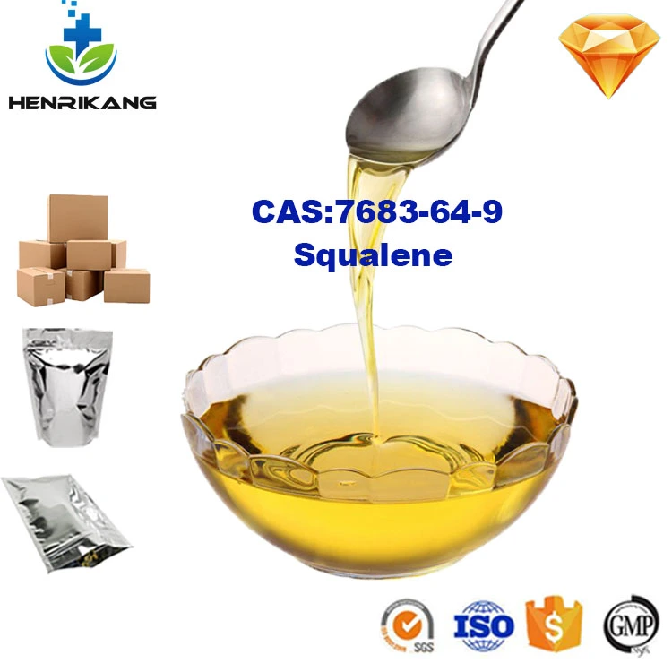 Intermédiaire pharmaceutique organique de l'huile de squalène 99 % CAS 7683-64-9 Huile de squalène en vrac