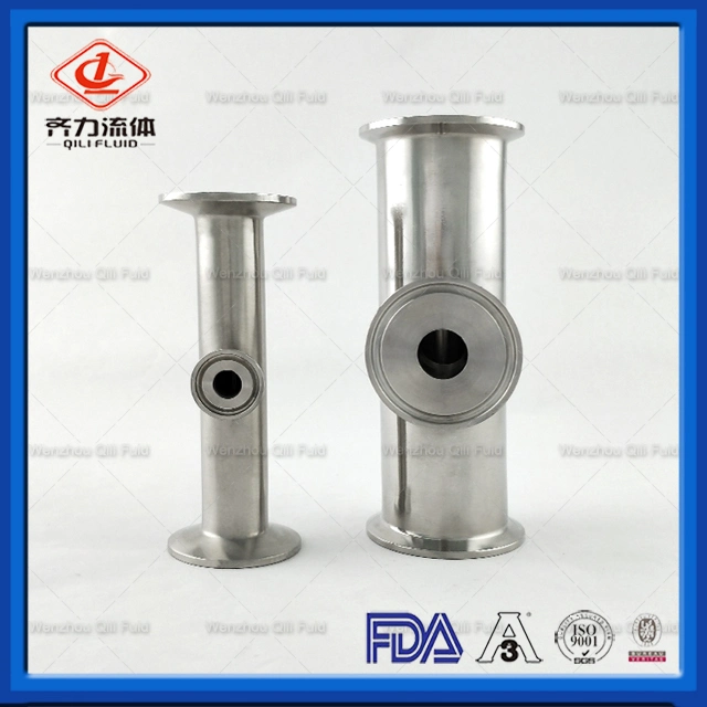 Food Grade Sanitary Stainless Steel Reducing Tee