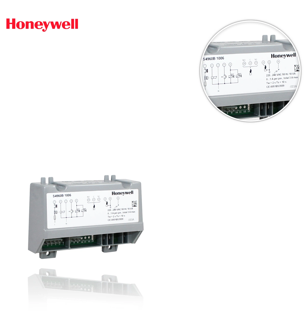 Honeywell suministrados de fábrica Contacto Módulo de controlador S 4560 a 1008 Contacto Accesorios Quemador de motherboard, Original y auténtico