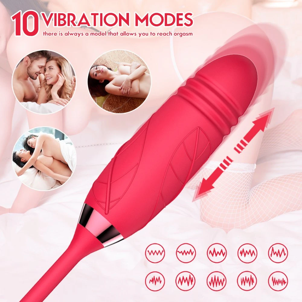 2 Generación popular juguete adulto del sexo Clitoral clítoris doble cabeza mujeres Juguetes sexuales para adultos Vibrador Rosa para las mujeres