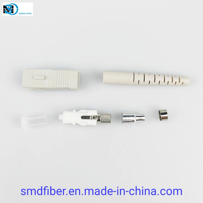 Sc/Upcmultimode simple parche de fibra óptica Kit de conectores de cable