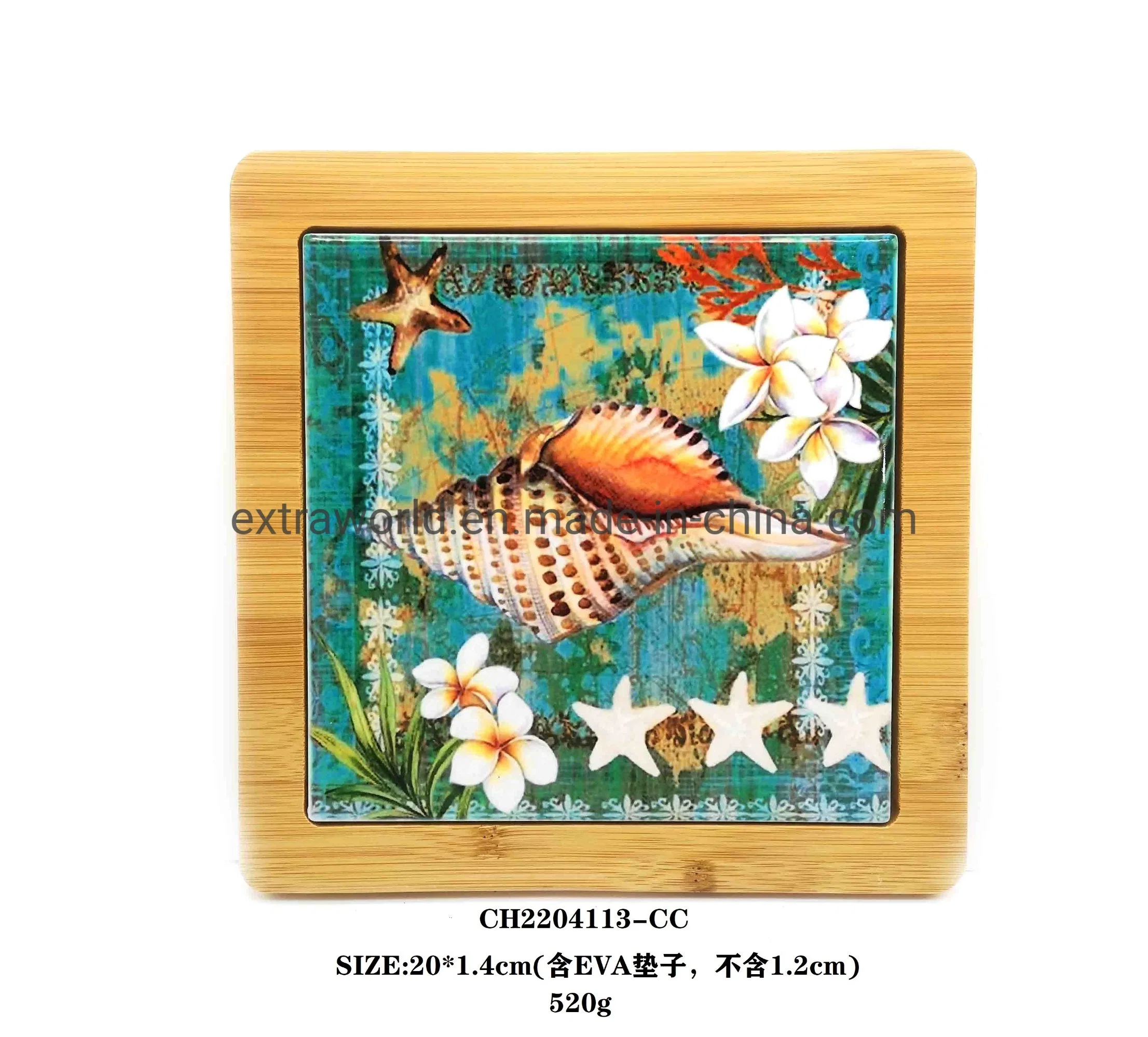 Custom Square Printing Tile Coasters Table Round Absorbent Cork Ceramic Cup Coasters for Drinks
