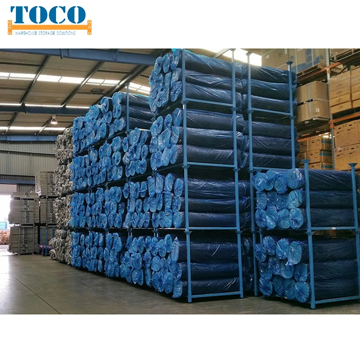 China Supplier Metal Glass Galvanized Stacking Post Pallet with Sheet Plastic Deck