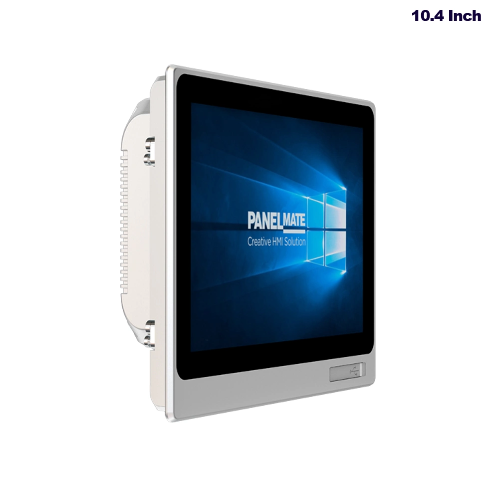 10.4 Inch Industrial Embedded PC IP65 Waterproof Dustproof Resistive Touch Screen Intel Skylake I5 CPU 7200u Codesys Automation HMI Panel All in One Tablet PC