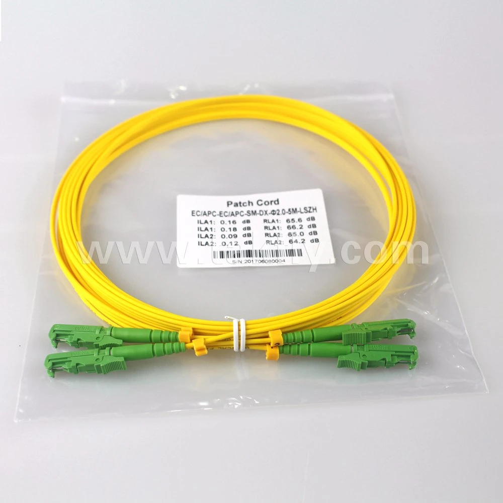 E2000-SC mm OM3 Duplex LSZH LWL Patchkabel