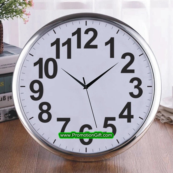 16 pouces de 40 cm Quartz Horloge murale en plastique imprimé personnalisé