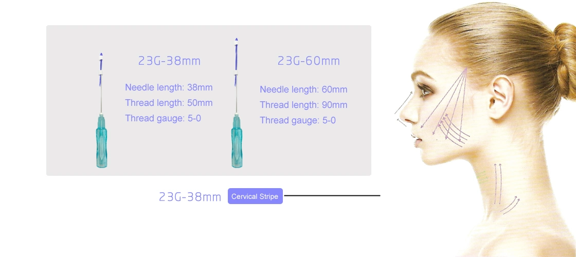 Hot Selling 30g 25mm Pdo Blunt Needle Beauty Lifting Thread for Eye