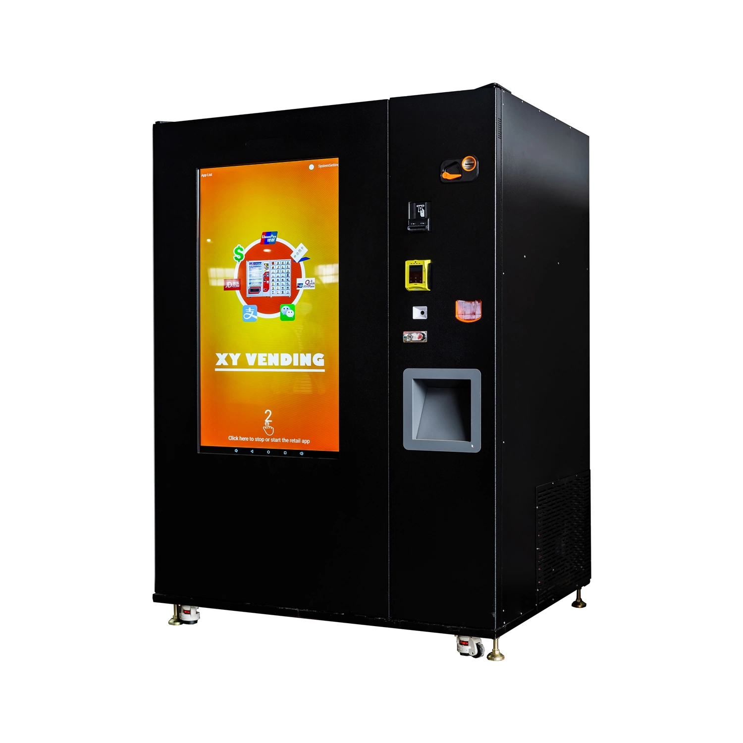 Xy Imported Compressor Ice Cream Vending Machine Freezer Frozen Food Custom Available