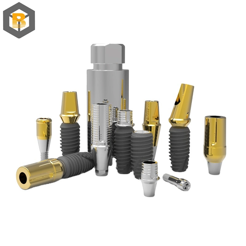 Factory Price Submerged Type Internal Hex Titanium Implant Bone Level Dental Implant Compatible with Osstum Dio Dentium