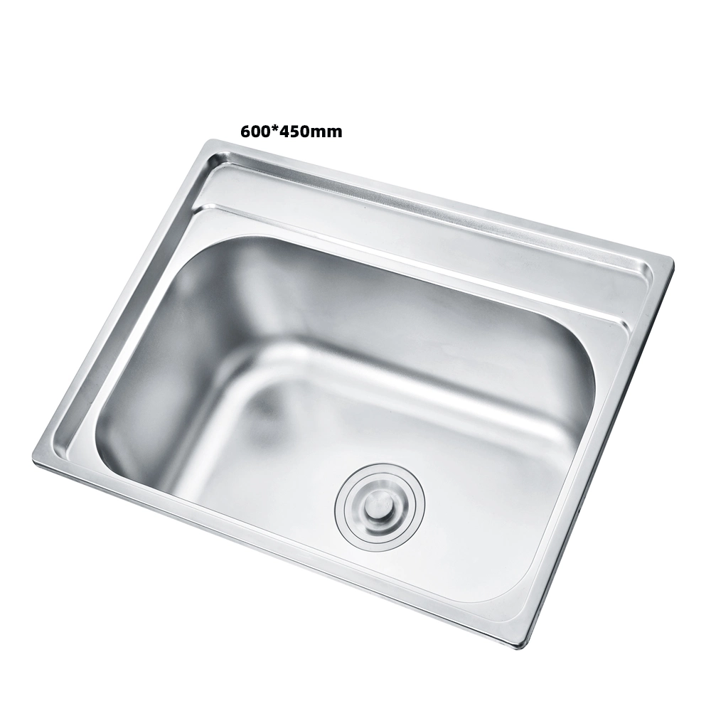 K-6045 Hot Wholesale Wash Basin Sinks Commercial Single Bowl Stainless Steel 304 Kitchen Sink